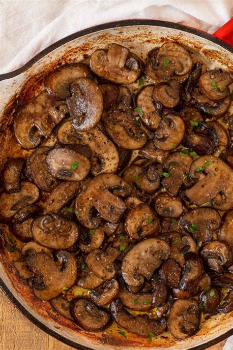 Sautéed Mushrooms Recipe (Easy Topping or Side) - Dinner, then Dessert