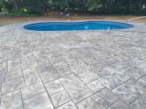 Beautiful Stamped Concrete Pool Patio Sanstone Creations