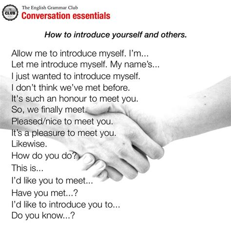 How To Introduce Yourself And Others In English How To Introduce
