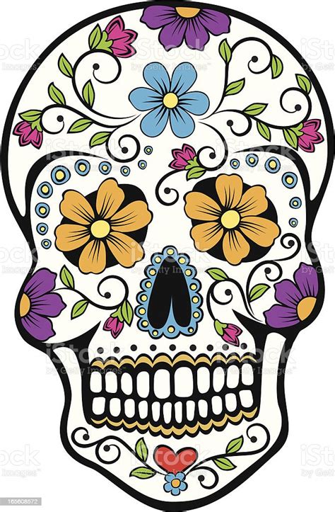 Day Of The Dead Celebration Sugar Skull Stock Illustration Download