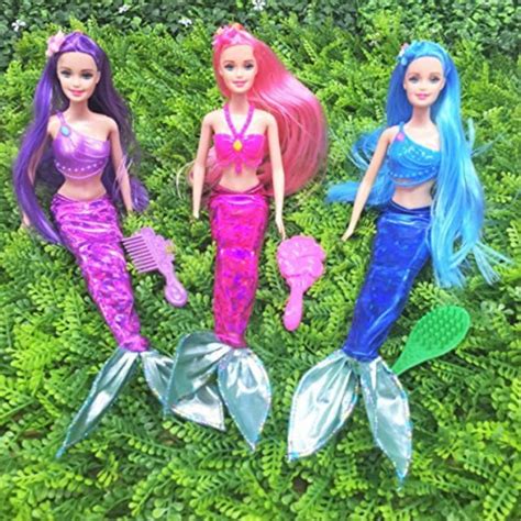 Mermaid Princess Barbie Doll Pack For Little Girls Toy And Play T
