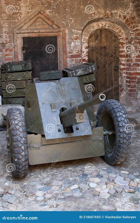 An Old Cannon From The Second World War Editorial Stock Photo Image