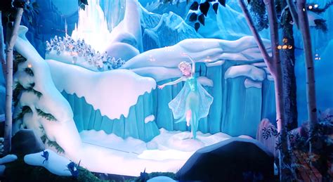 Frozen Enchanted Window Disneyland Main Street Elsa The Snow Queen