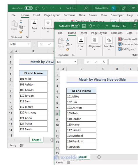 How To Match Data In Excel From Worksheets Exceldemy