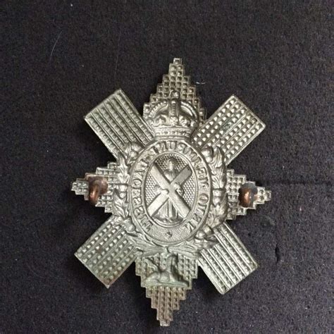 Wwii Black Watch Glengarry Badge Gradia Military Insignia