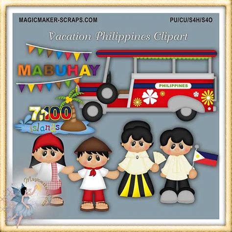 Vacation Philippines Clipart Etsy In 2021 Clip Art Calendar