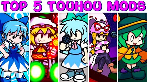 Top 5 Touhou Mods In Fnf Anime In Friday Night Funkin Youtube