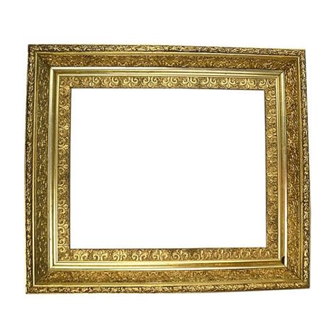 Antique Picture Frame Gold Gilded Gesso An Ornate Oil Painting