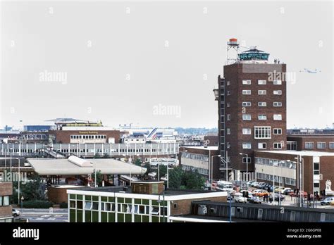 The Control Tower At Heathrow Airport In 1980 Stock Photo Alamy