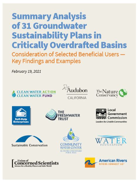 2020 Groundwater Sustainability Plans Groundwater Exchange