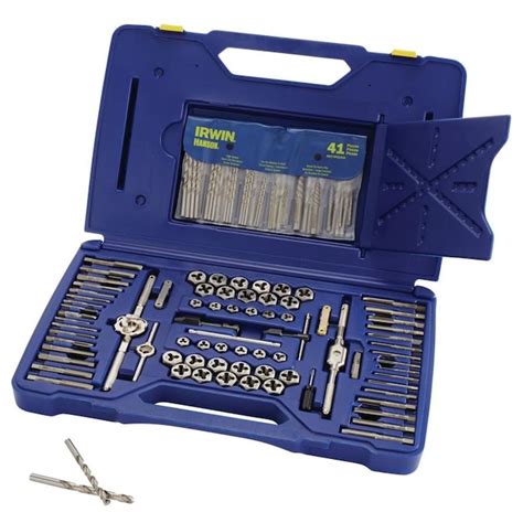 Irwin 117 Piece Metric And Standard Sae Tap And Die Set In The Tap