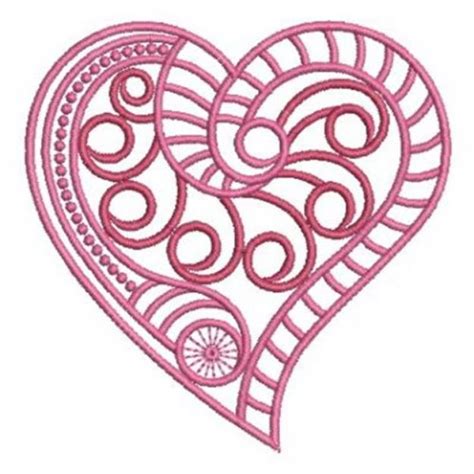 Fancy Heart Machine Embroidery Design Embroidery Library At