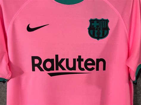 Fc Barcelona 20 21 Third Away Pink Soccer Jersey Etsy