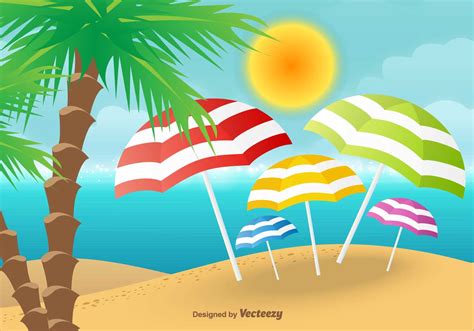 Beach Vector Background 133974 Vector Art At Vecteezy