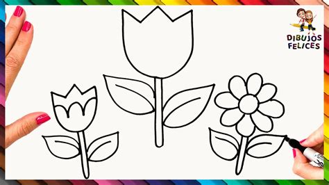 Cómo Dibujar Flores Paso A Paso Y Fácil 🌼 Flores Dibujo Youtube