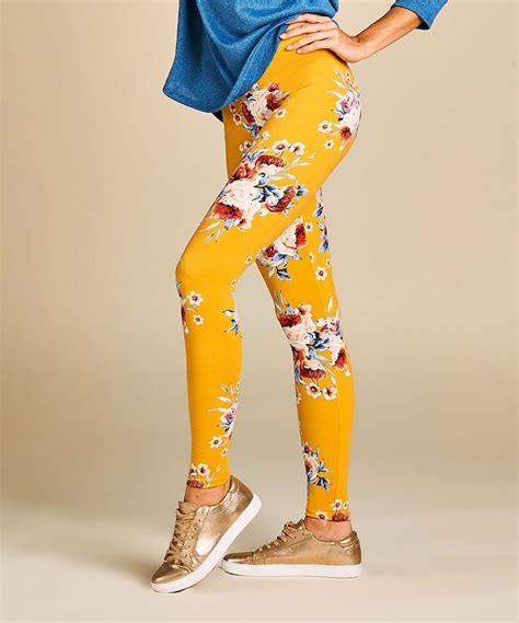 take a look at this mustard floral leggings today leggings are not pants floral leggings