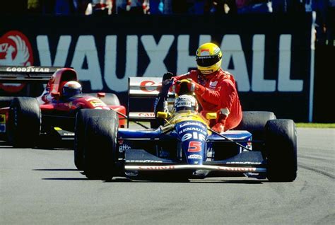 19910714mrp002 Ayrton Senna Nigel Mansell British Grand Prix