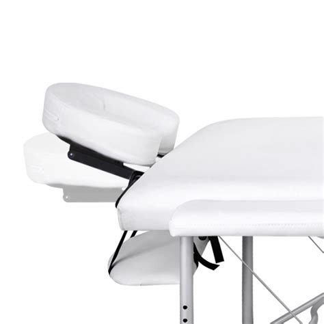 Zenses Massage Table 75cm Portable 3 Fold Aluminium Beauty Bed White