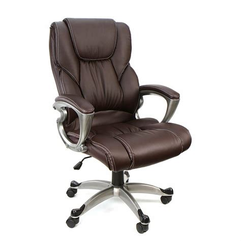 Get free shipping on qualified office chairs or buy online pick up in store today in the furniture department. Brown PU Leather High Back Office Chair Executive Task ...