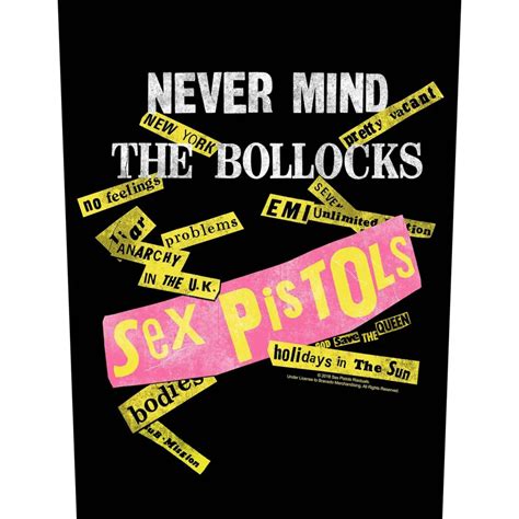 The Sex Pistols Back Patch Never Mind The Bollocks Steamretro