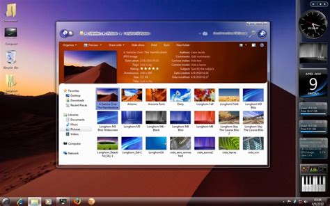 Top Ten Windows 7 Aero Themes Collection Free Download ~