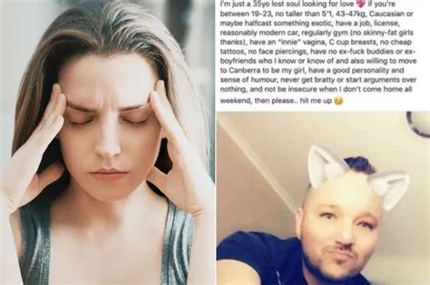 man slammed for dating advert seeking woman with c cup boobs and innie my xxx hot girl