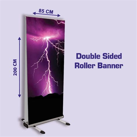 Double Sided Roller Banner 85x200 Lotus Sign And Print