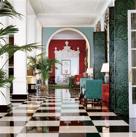Hotel The Greenbrier Dorothy Draper Déco Maison Baroque Moderne
