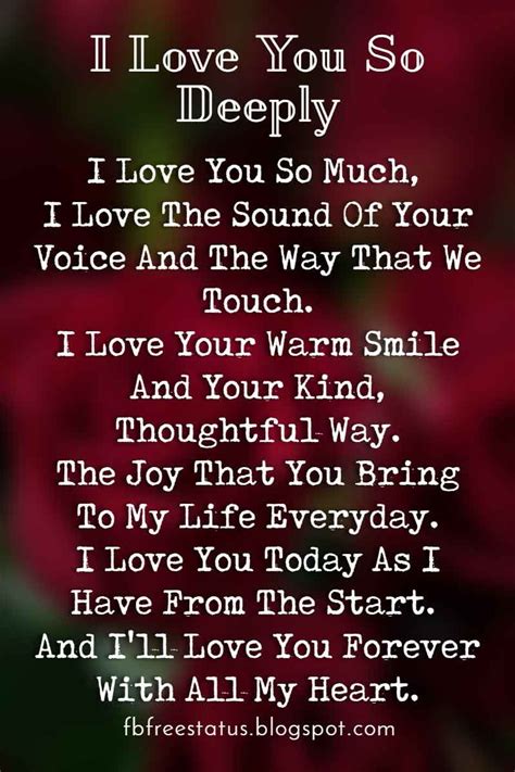 I Love You So Much Poems For Husband