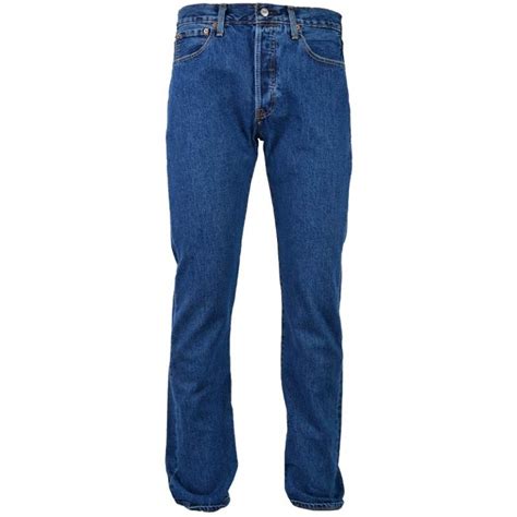 Levis 501 Original Fit Stonewash Jeans Mens Blue John Craig