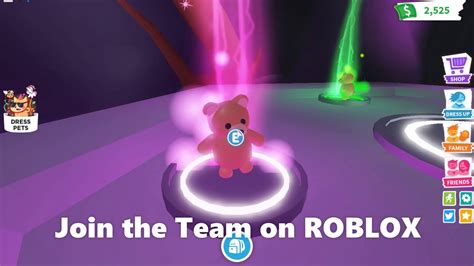 Neon Bear In Adopt Me On Roblox Making A Neon Bear Youtube
