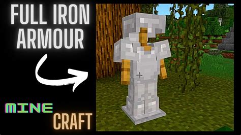 Minecraft Full Iron Armour Made Youtube