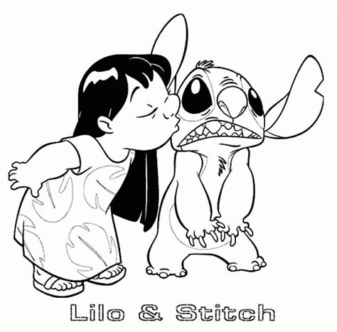 Gambar Lilo Stitch Images Pinterest Draw Coloring Cute Page Disney Di Rebanas Rebanas