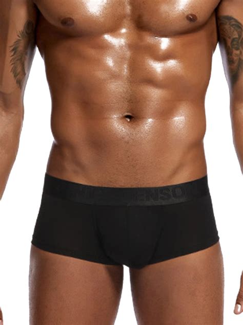 Men Underwear Elastic Ice Silk Underpants Low Waist Boxer Briefs Bulge Pouch Lowest Prices