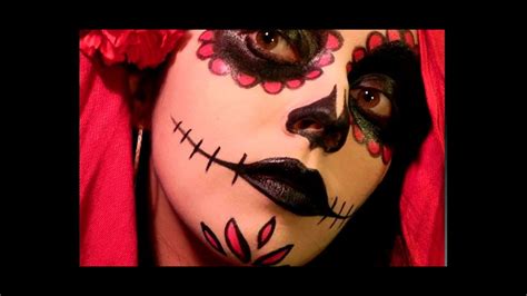 Maquillaje De Catrina Rojo Y Negro Descuento Online Off 67
