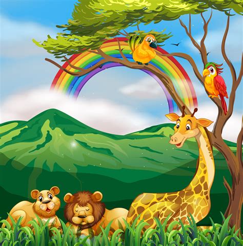 Wild Animals In Nature 432253 Download Free Vectors Clipart Graphics