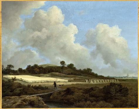 Jacob Van Ruisdael View Of Grainfields With A Distant Town — Los