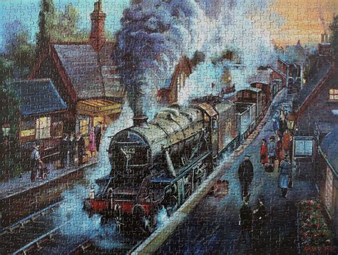 Steam Trains And Jigsaw Puzzles An Unusual Glow In The Dark Puzzle