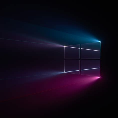 Windows 10 Wallpaper 4K, Microsoft Windows, Colorful, Black background ...