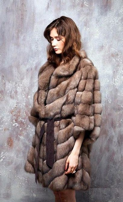 tortora dyed russian sable fur coat fur coat sable fur coat fur coat fashion