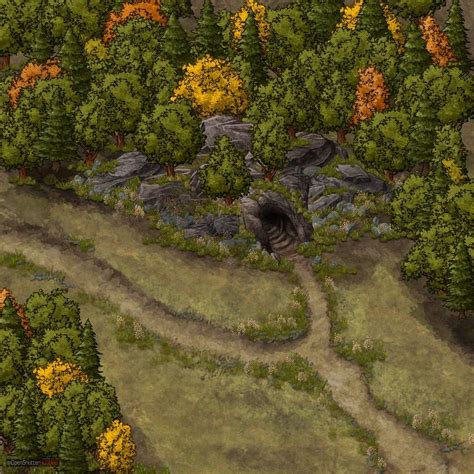 Just Your Basic Cave Entrance Battlemap Inkarnate R Inkarnate