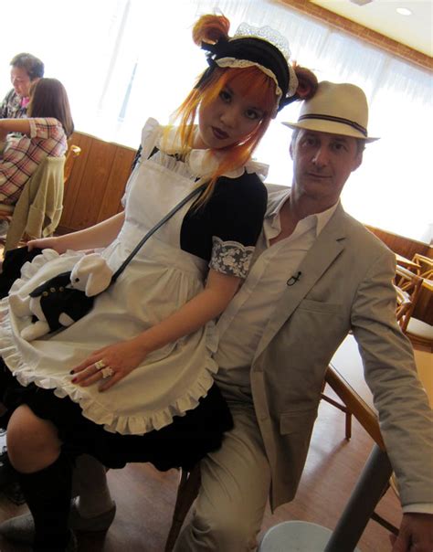 cute japanese maids at akihabara maid cafe school themed restaurant in tokyo famous cosplayer