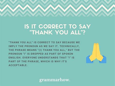 Is It Correct To Say Thank You All Learn It Here 5 Alternatives