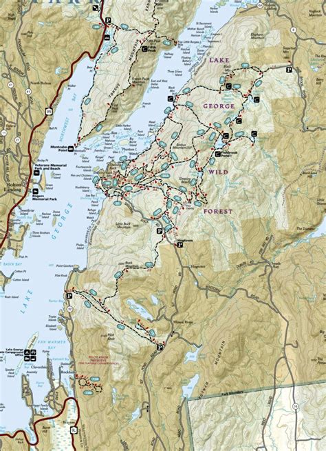 Lake George Island Camping Map