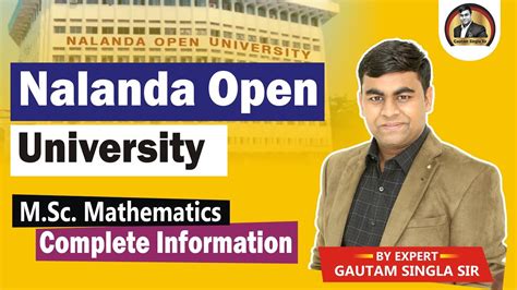 Nalanda Open University M Sc Mathematics Complete Information NOU