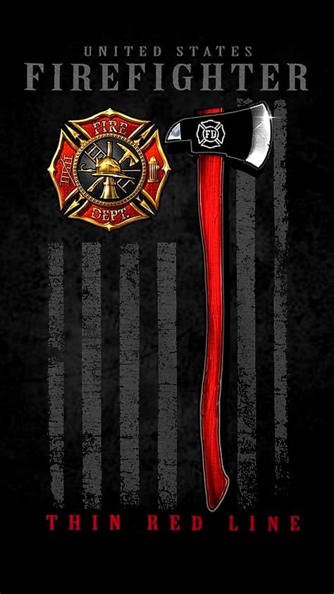 Us Firefighter Axe Flag Logo Hd Phone Wallpaper Peakpx