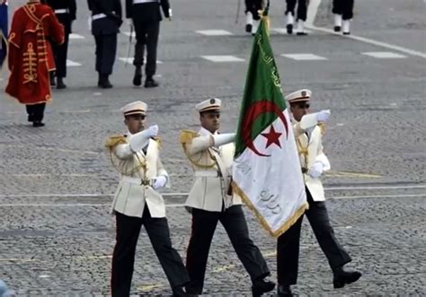 La Parade Des Militaires Algériens Aux Champs Elysée