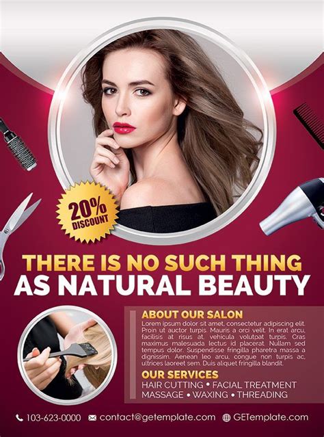Beauty And Hair Salon Premium Psd Flyer Template