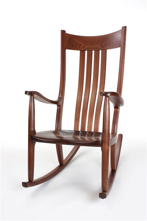 Walnut Rocking Chairs Comfortable Handmade Heirloom