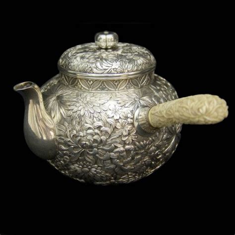 Japanese Silver Teapot Tea Pots Silver Teapot Silver Tea